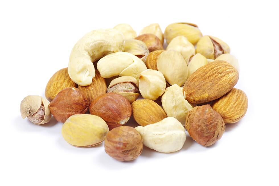 Assorted mixed healthy nuts