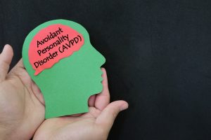 Avoidant personality disorder help, care and treatment concept