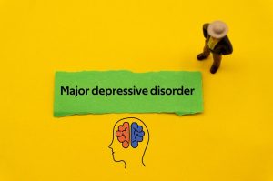 Major Depressive Disorder word written on slip
